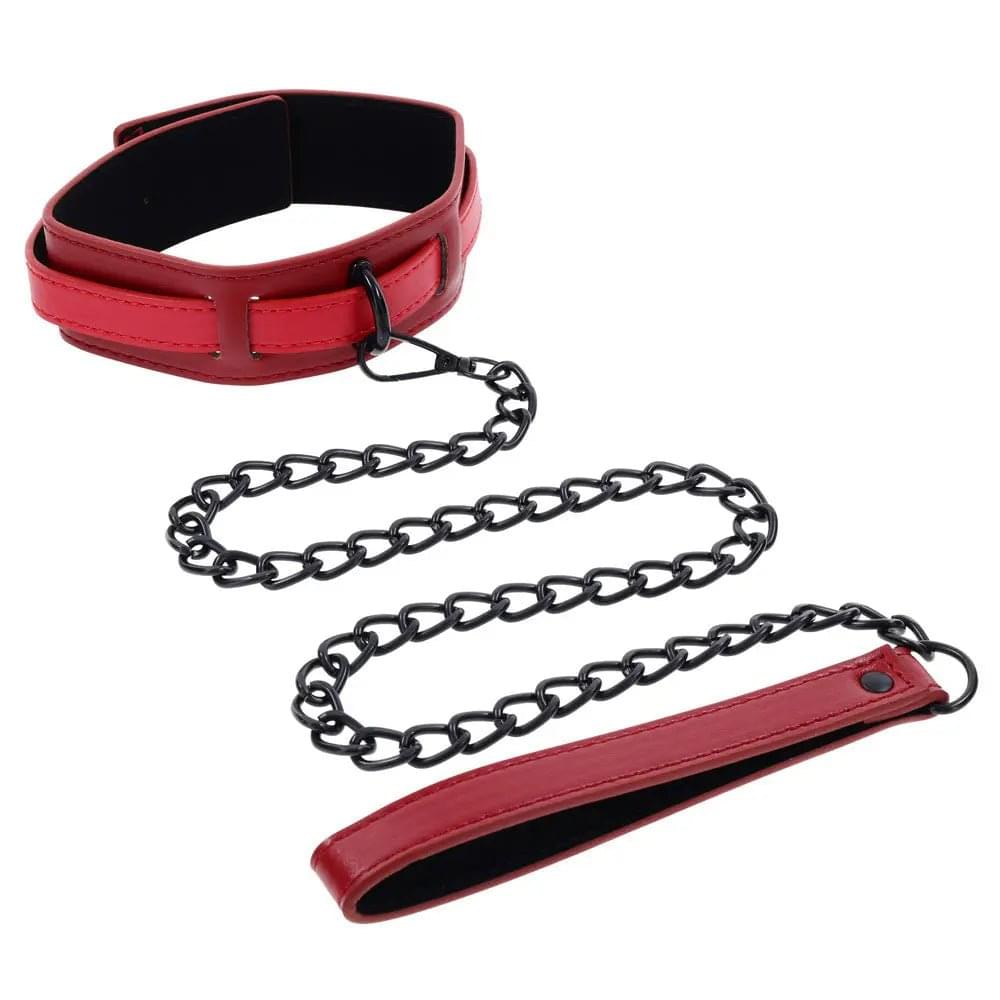S&M Exs & Ohs Collar and Leash -  Neck Restraint Sportsheets Discreet Intimate Essentials.