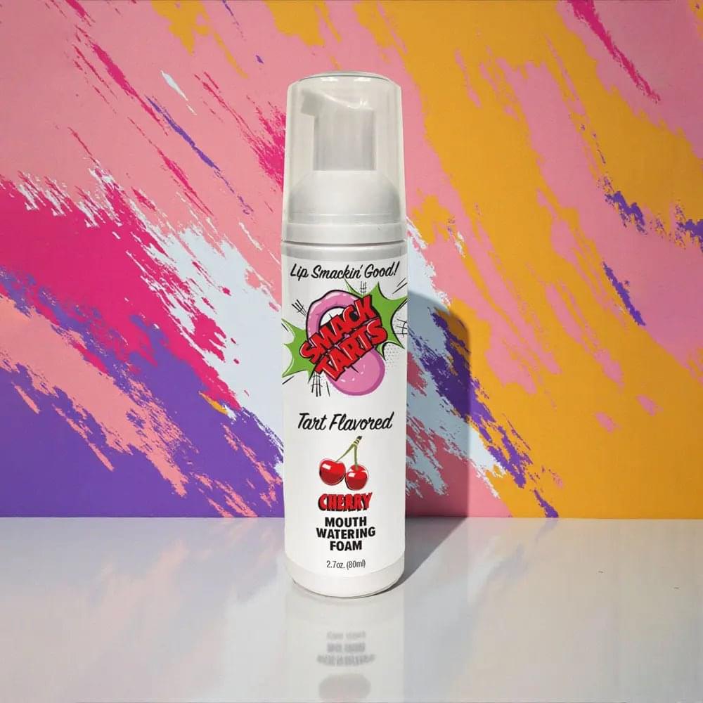 Smack Tarts Mouthwatering Foam - Cherry - Sour Cherry Flavoured - 80 ml Bottle Little Genie Discreet Intimate Essentials.