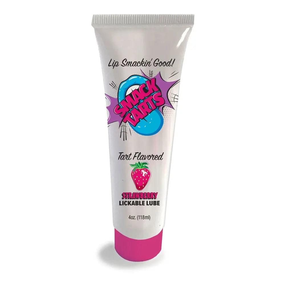 Smack Tarts - Sour Strawberry - Sour Strawberry Flavoured Lubricant - 120 ml Tube Little Genie Discreet Intimate Essentials.