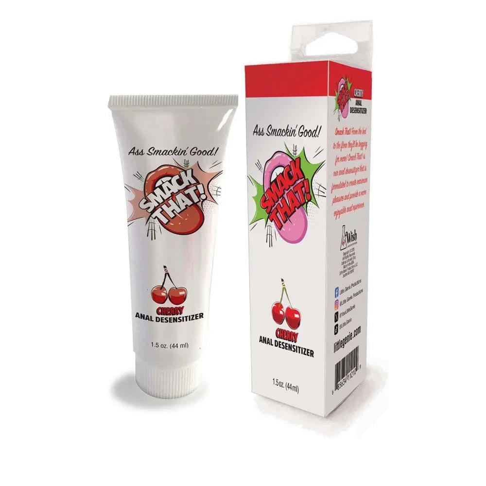 Smack That! Anal Desensitiser - Cherry - Cherry Flavoured Anal Desensitiser - 44 ml Tube Little Genie Discreet Intimate Essentials.