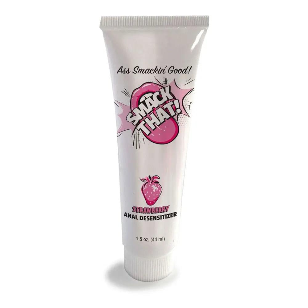 Smack That! Anal Desensitiser - Strawberry - Strawberry Flavoured Anal Desensitiser - 44 ml Tube Little Genie Discreet Intimate Essentials.