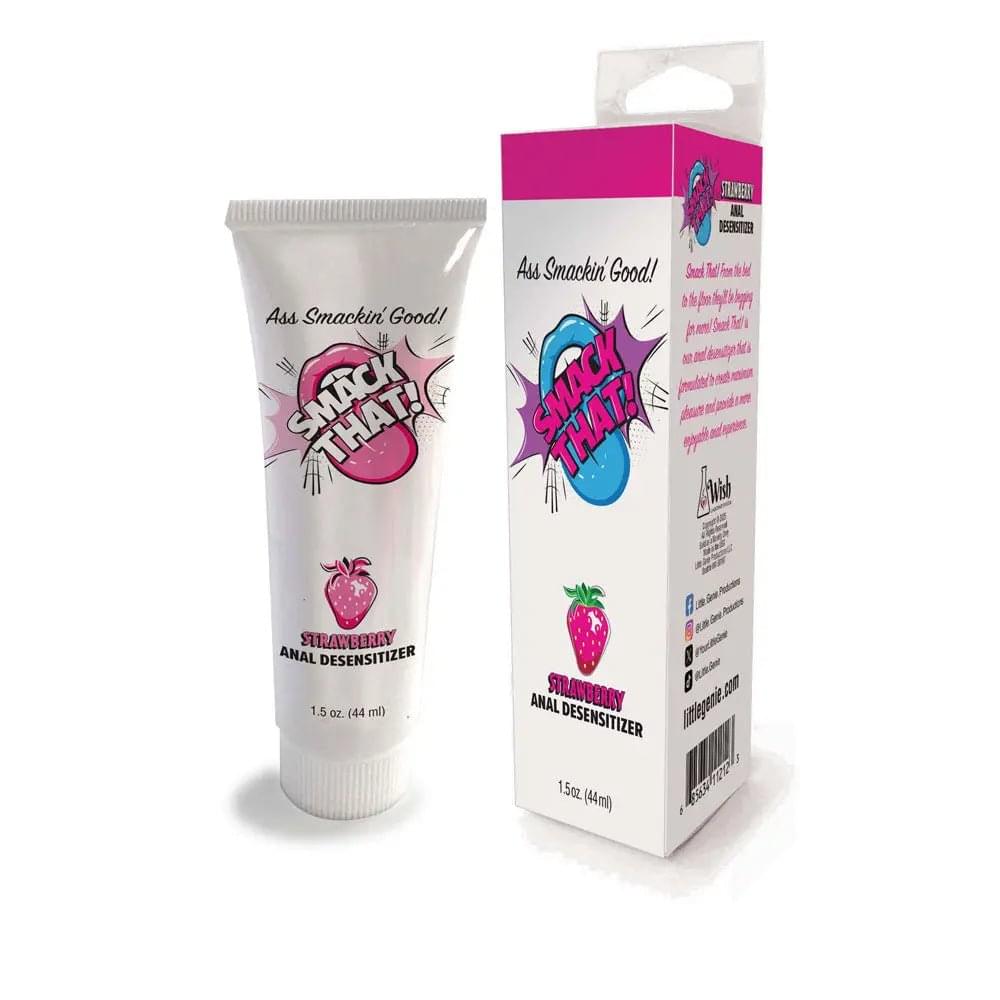 Smack That! Anal Desensitiser - Strawberry - Strawberry Flavoured Anal Desensitiser - 44 ml Tube Little Genie Discreet Intimate Essentials.