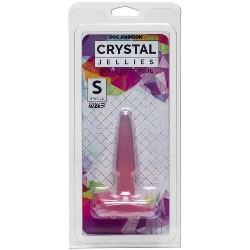 Small Butt Plug Pink Crystal Jellies Discreet Intimate Essentials.