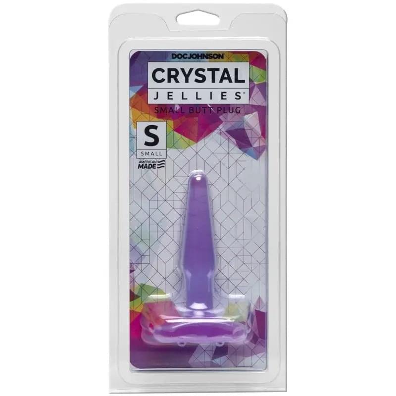 Small Butt Plug Purple Crystal Jellies Discreet Intimate Essentials.