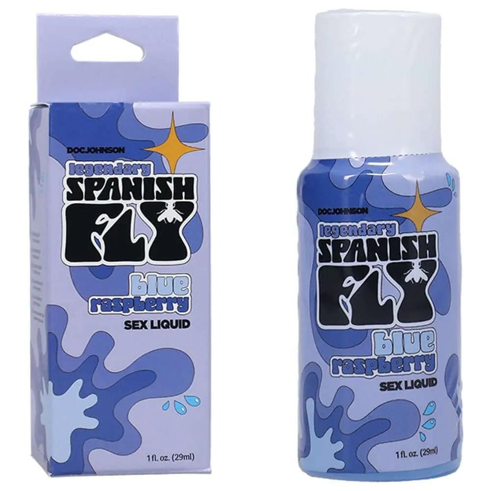 Spanish Fly Sex Liquid - Blue Raspberry - Aphrodisiac Enhancer - 29 ml Bottle Doc Johnson Discreet Intimate Essentials.