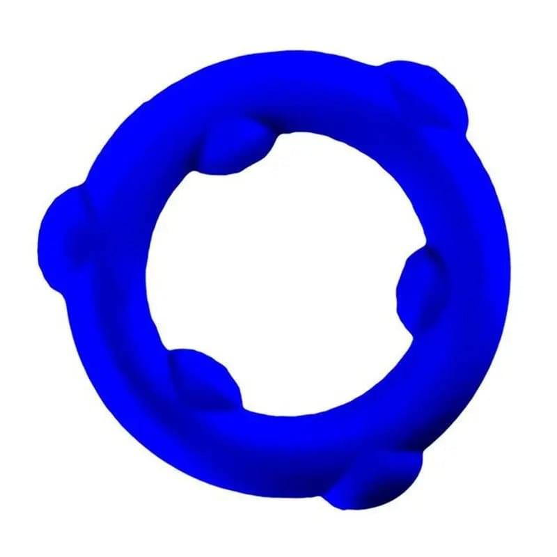Spinner Silicone Ring Blue OxBalls Discreet Intimate Essentials.