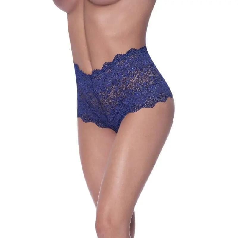 Split Crotch Boy Short Blueberry Exposed Lingerie Discreet Intimate Essentials.