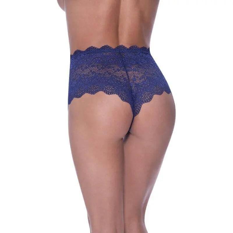 Split Crotch Boy Short Blueberry Exposed Lingerie Discreet Intimate Essentials.