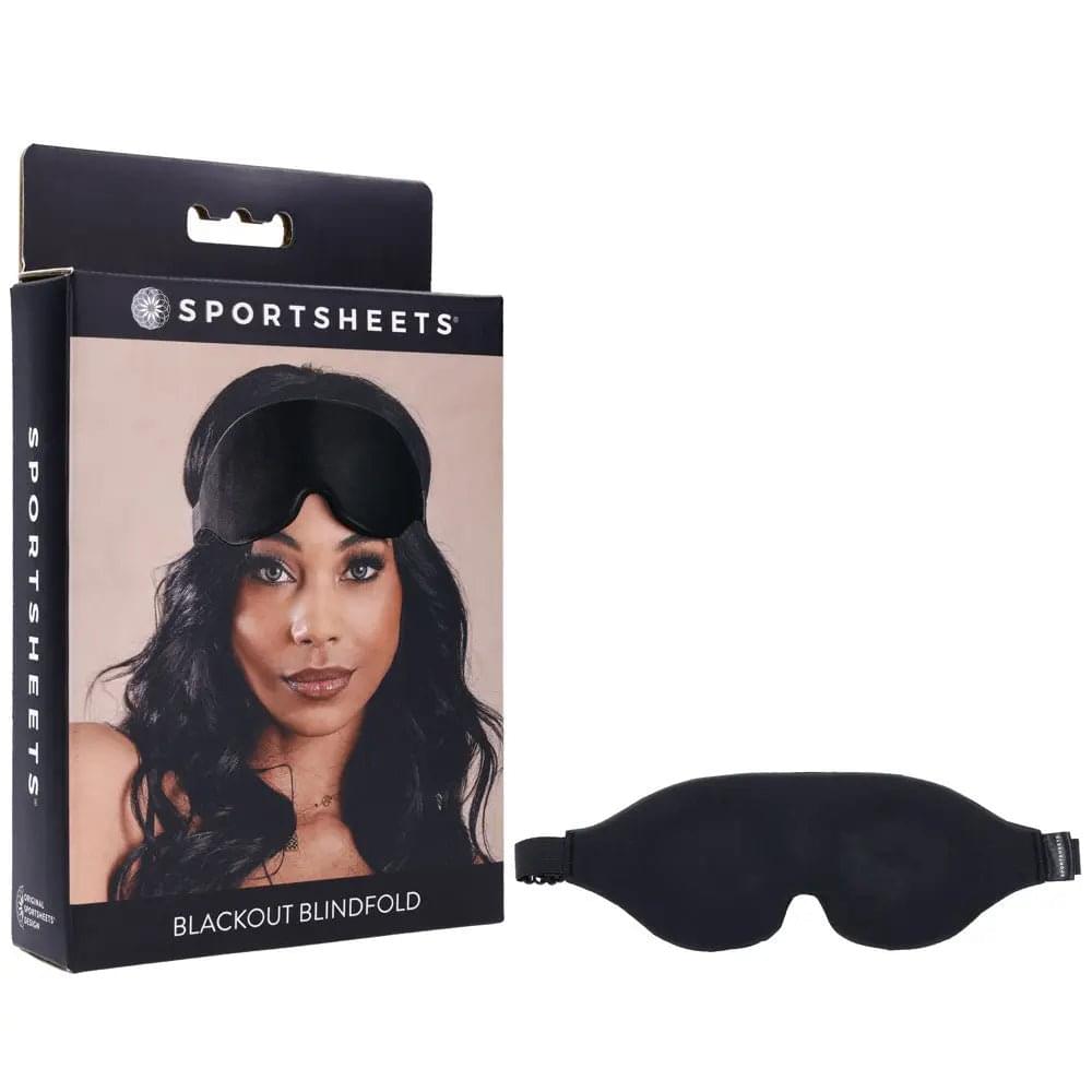 SPORTSHEETS Blackout Blindfold -  Eye Mask Sportsheets Discreet Intimate Essentials.