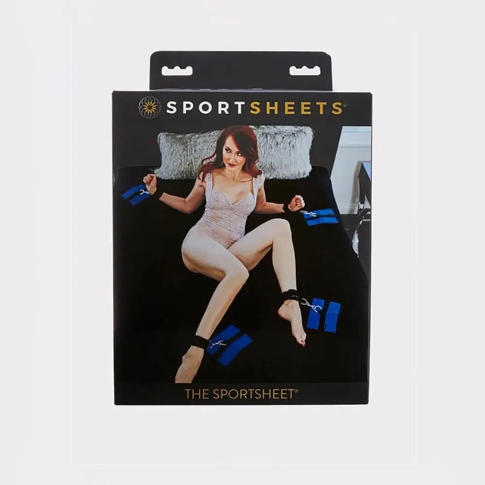 SPORTSHEETS The Sportsheet - Queen - Bed Restraint Play System - Fits Queen Size Bed Sportsheets Discreet Intimate Essentials.