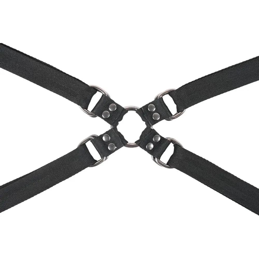 SPORTSHEETS Velvet Noir Adjustable Hog Tie & Cuff Set -  Restraints Sportsheets Discreet Intimate Essentials.