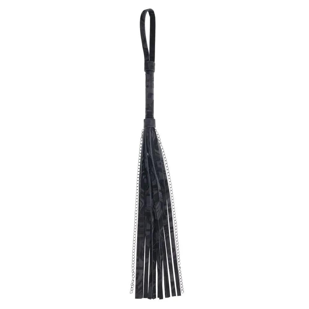 SPORTSHEETS Velvet Noir Chain Flogger -  43 cm Flogger Whip Sportsheets Discreet Intimate Essentials.