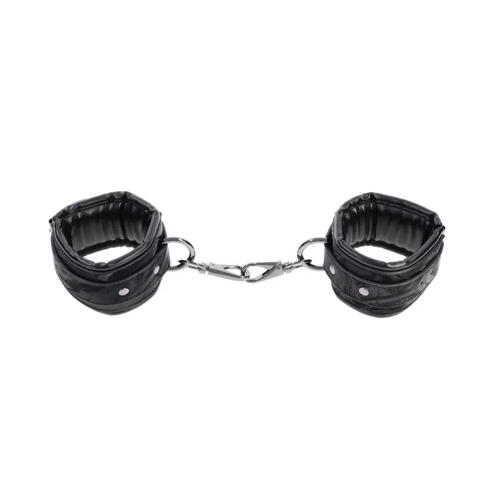 SPORTSHEETS Velvet Noir Handcuffs -  Adjustable Cuff Restraints Sportsheets Discreet Intimate Essentials.