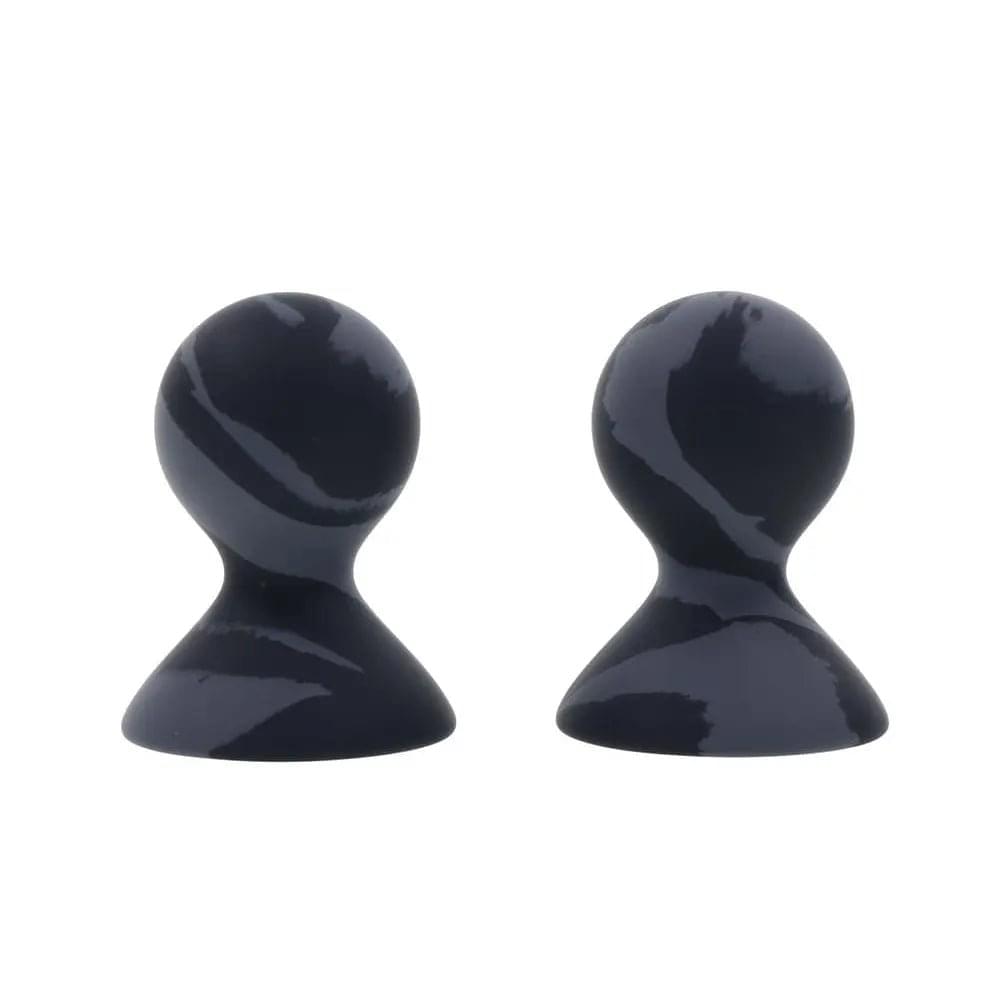 SPORTSHEETS Velvet Noir Silicone Nipple Suckers - /Grey Nipple Suckers - Set of 2 Sportsheets Discreet Intimate Essentials.