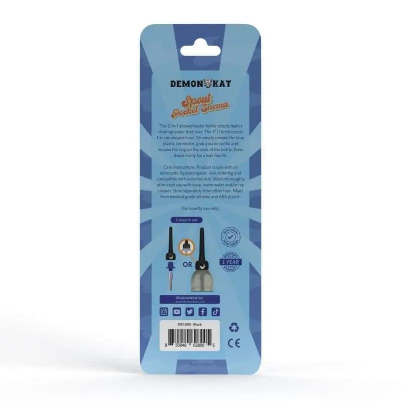 Spout Pocket Enema Demon Kat Discreet Intimate Essentials.