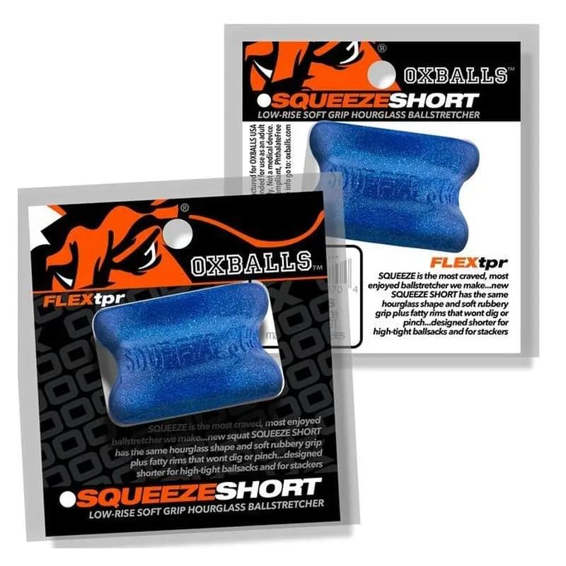 Squeeze Short Ballstretcher Blue Fire OxBalls Discreet Intimate Essentials.