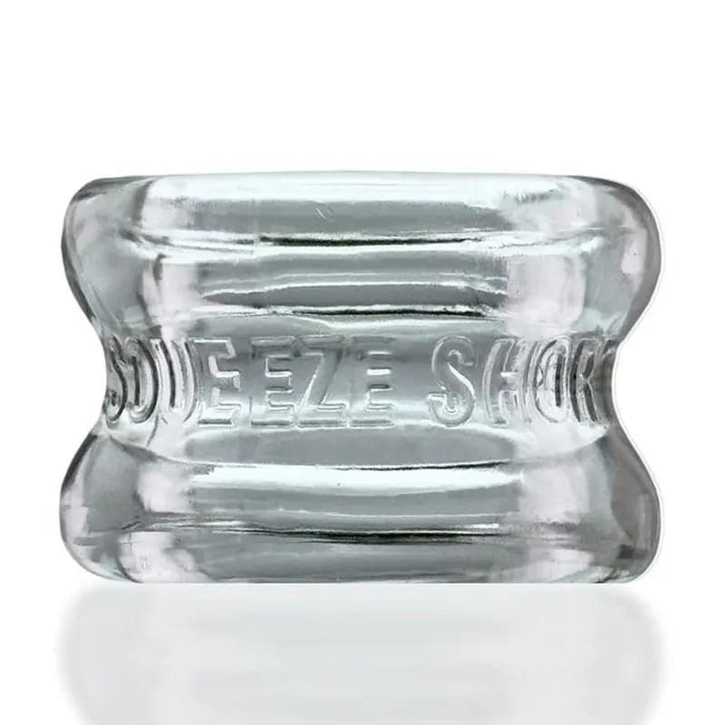 Squeeze Short Ballstretcher Clear OxBalls Discreet Intimate Essentials.