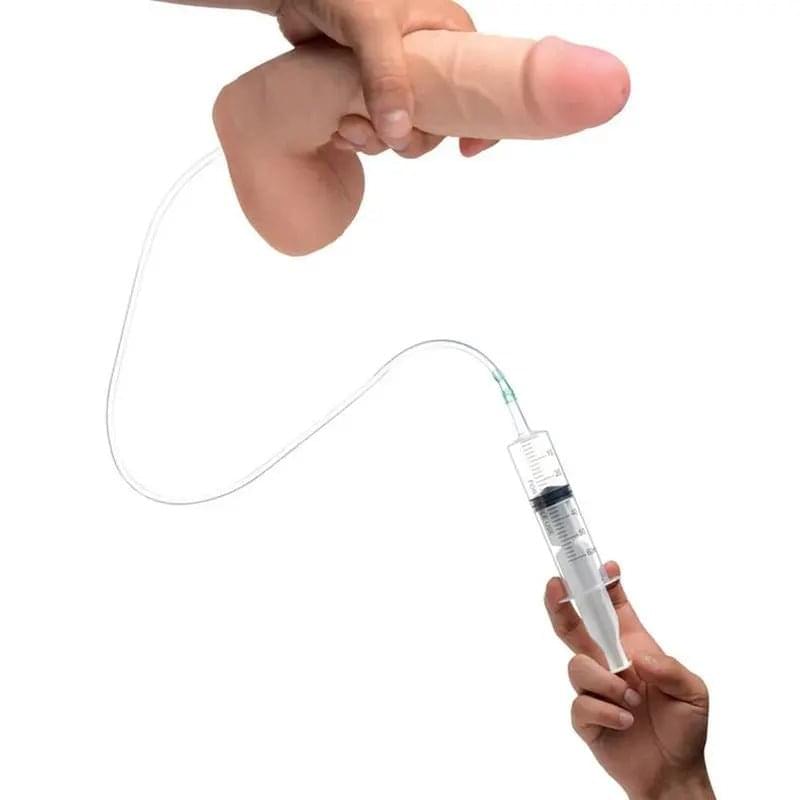 Squirting Dildo 9in with Syringe Loadz Discreet Intimate Essentials.
