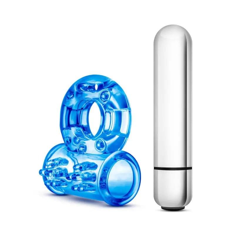 Stay Hard 10-Function Vibrating Bull Ring -  Vibrating Cock Ring Blush Novelties Discreet Intimate Essentials.