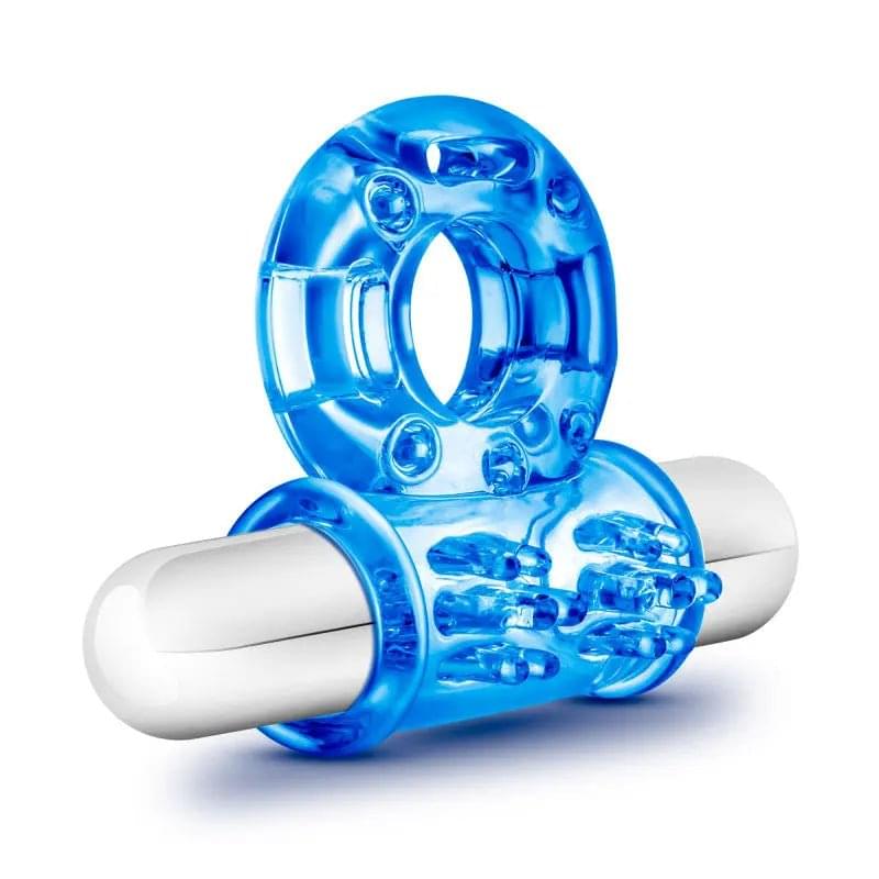 Stay Hard 10-Function Vibrating Bull Ring -  Vibrating Cock Ring Blush Novelties Discreet Intimate Essentials.