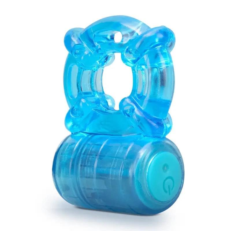 Stay Hard Rechargeable 5 Function Cock Ring -  USB Rechargeable Vibrating Cock Ring Blush Novelties Discreet Intimate Essentials.