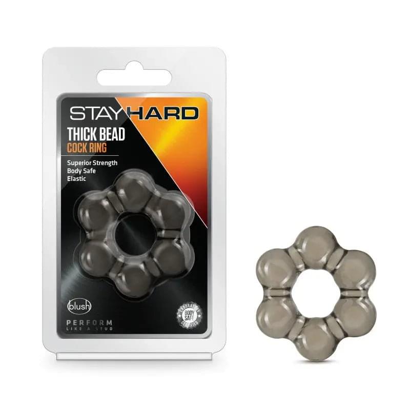 Stay Hard Thick Bead Cock Ring -  Cock Ring Blush Novelties Discreet Intimate Essentials.