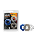 Stay Hard Triple Stretch -  Cock Rings - Set of 3 Blush Novelties Discreet Intimate Essentials.