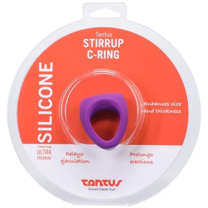 Stirrup Silicone Cock Ring Lilac Tantus Discreet Intimate Essentials.