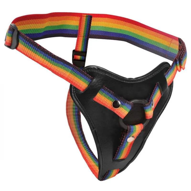 Strap-U Take the Rainbow - Rainbow Universal Strap-On Harness (No Probe Included) XR Brands Discreet Intimate Essentials.