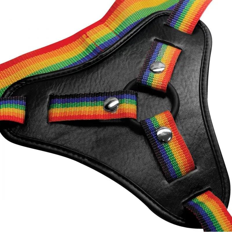 Strap-U Take the Rainbow - Rainbow Universal Strap-On Harness (No Probe Included) XR Brands Discreet Intimate Essentials.