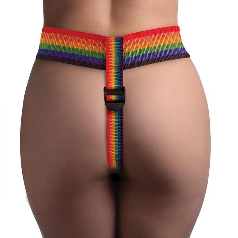 Strap-U Take the Rainbow - Rainbow Universal Strap-On Harness (No Probe Included) XR Brands Discreet Intimate Essentials.