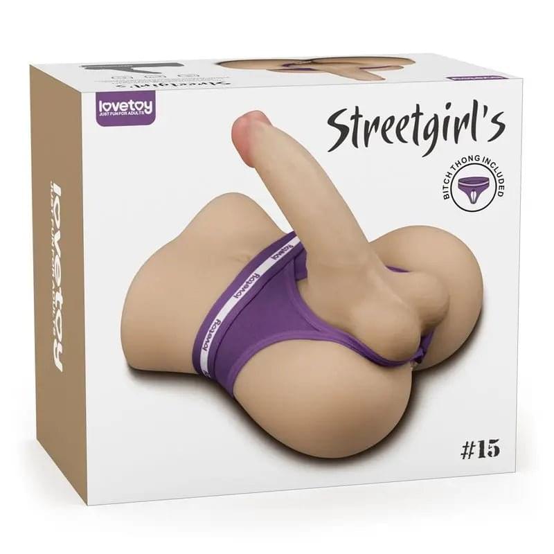 Streetgirls #15 Male Butt with Bendable Dildo and Balls Steven Lovetoy Discreet Intimate Essentials.