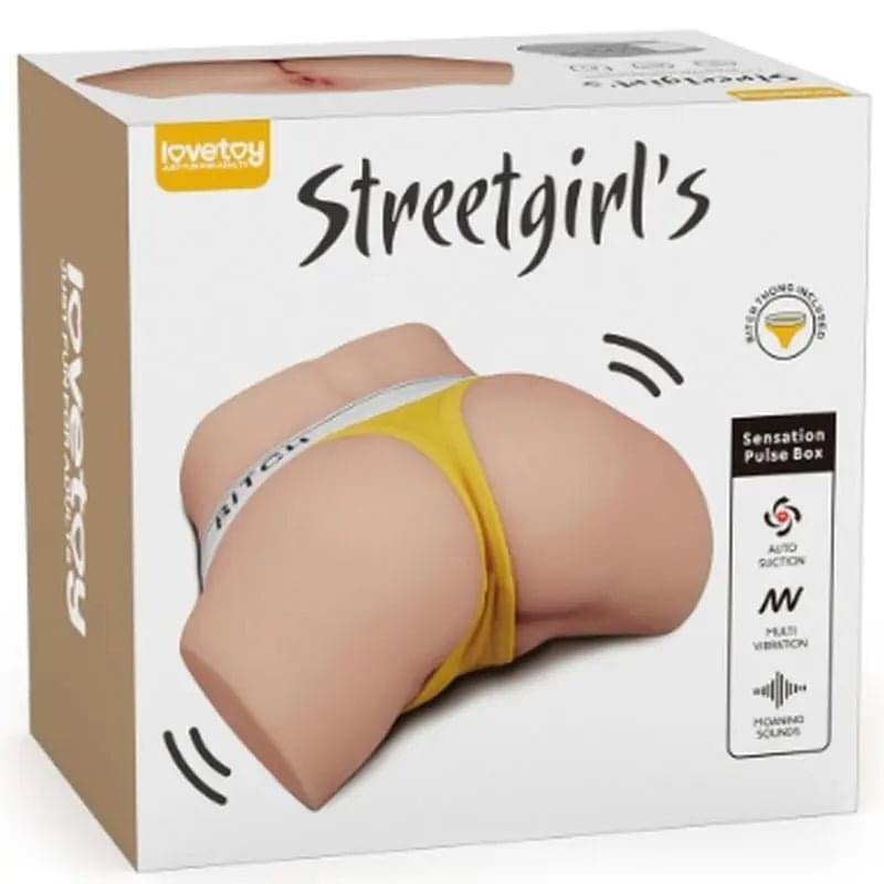 Streetgirls Sensation Pulse Flesh Masturbator With Thong Included Lovetoy Discreet Intimate Essentials.