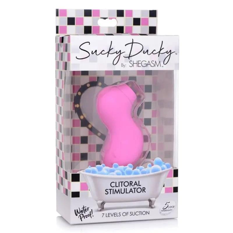 Sucky Ducky Silicone Clitoral Stimulator Pink Shegasm Discreet Intimate Essentials.