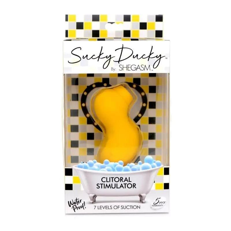 Sucky Ducky Silicone Clitoral Stimulator Yellow Shegasm Discreet Intimate Essentials.