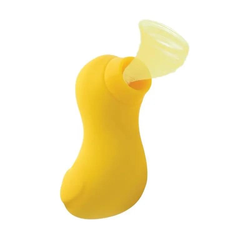 Sucky Ducky Silicone Clitoral Stimulator Yellow Shegasm Discreet Intimate Essentials.