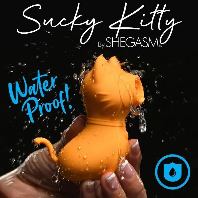 Sucky Kitty 7X Clitoral Stimulator Orange Shegasm Discreet Intimate Essentials.
