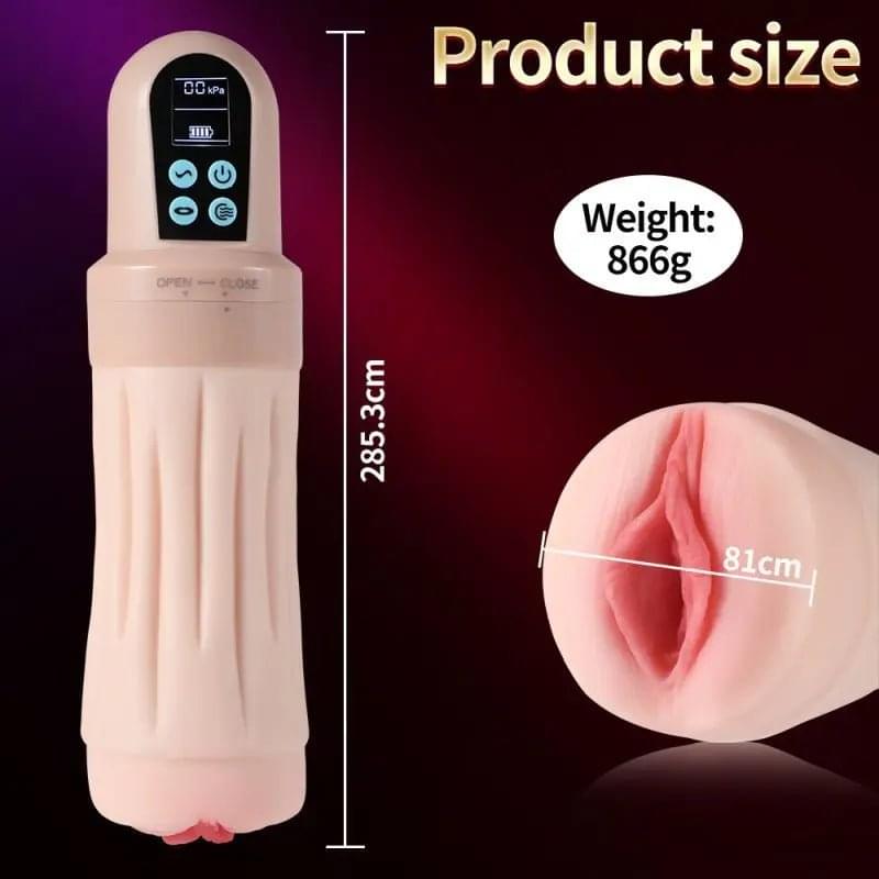 Suctroker Dual Density Vibrating Sucking Vaginal Masturbator V3 XISE Discreet Intimate Essentials.