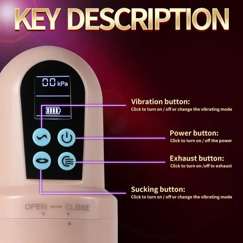 Suctroker Dual Density Vibrating Sucking Vaginal Masturbator V3 XISE Discreet Intimate Essentials.
