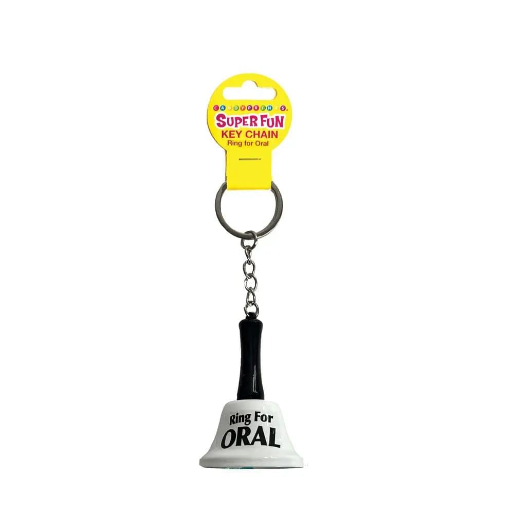 Super Fun Key Chain - Ring For Oral - Novelty Bell Keychain Little Genie Discreet Intimate Essentials.
