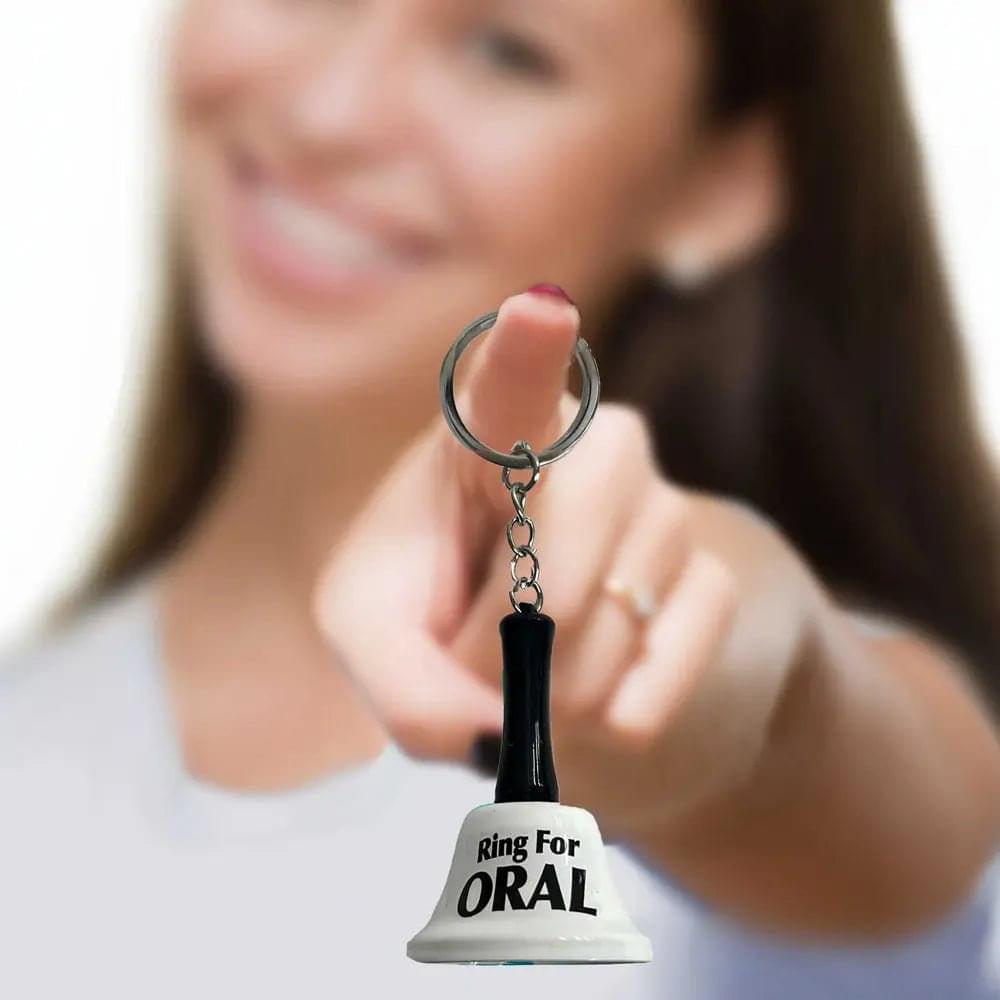 Super Fun Key Chain - Ring For Oral - Novelty Bell Keychain Little Genie Discreet Intimate Essentials.