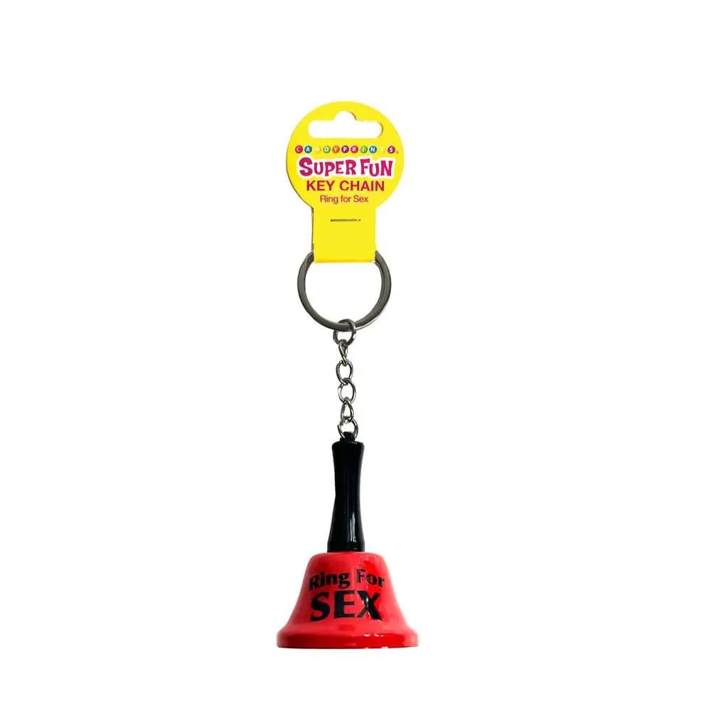 Super Fun Key Chain - Ring For Sex - Novelty Bell Keychain Little Genie Discreet Intimate Essentials.
