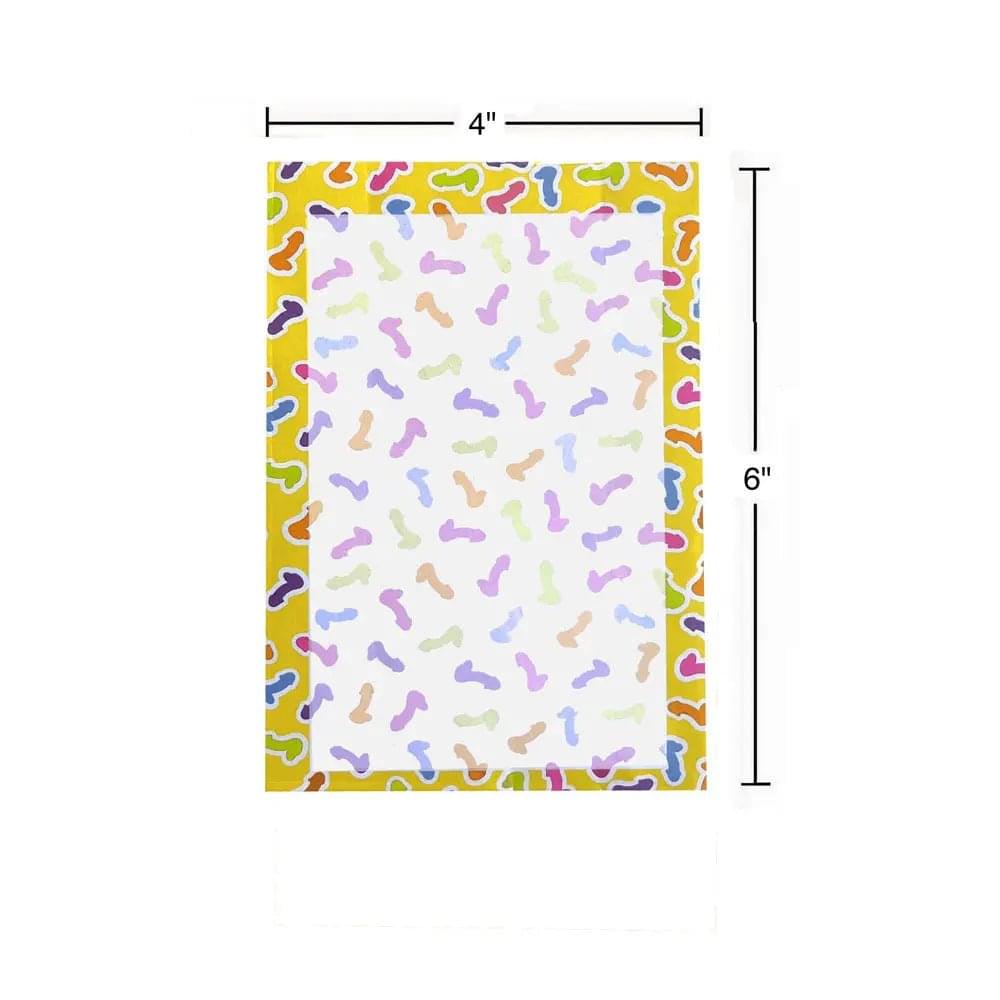 Super Fun Penis Notepad - Novelty Notepad - 100 Pages Little Genie Discreet Intimate Essentials.