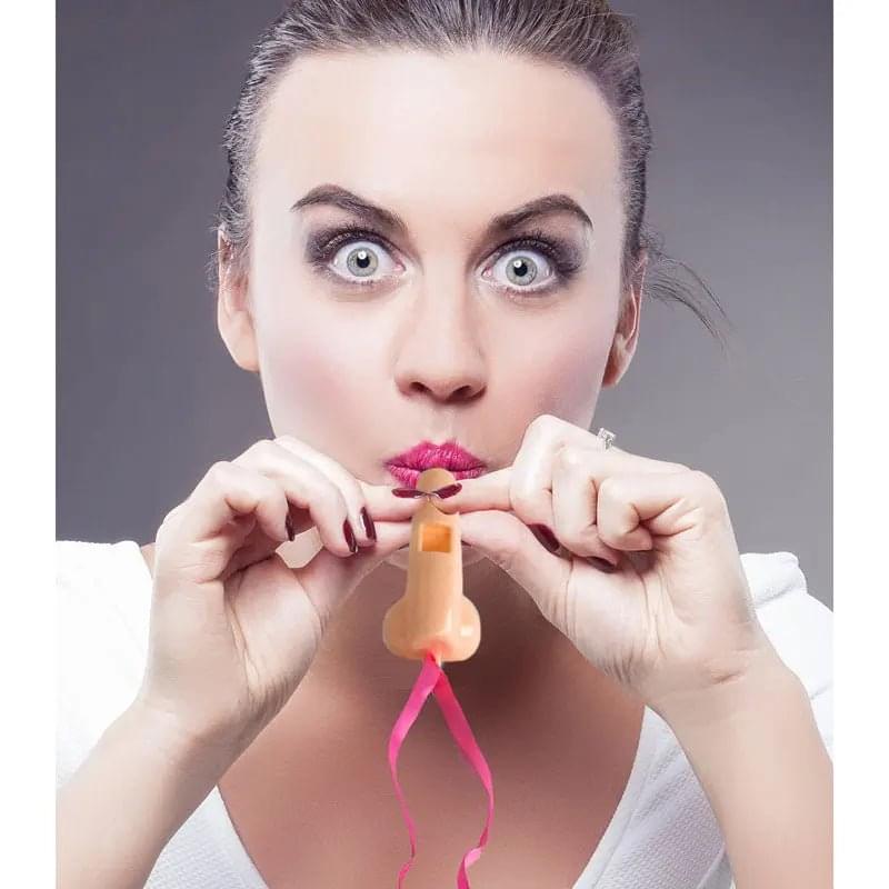 Super Fun Penis Party Whistles - Hens Party Novelties - 8 Pack Little Genie Discreet Intimate Essentials.