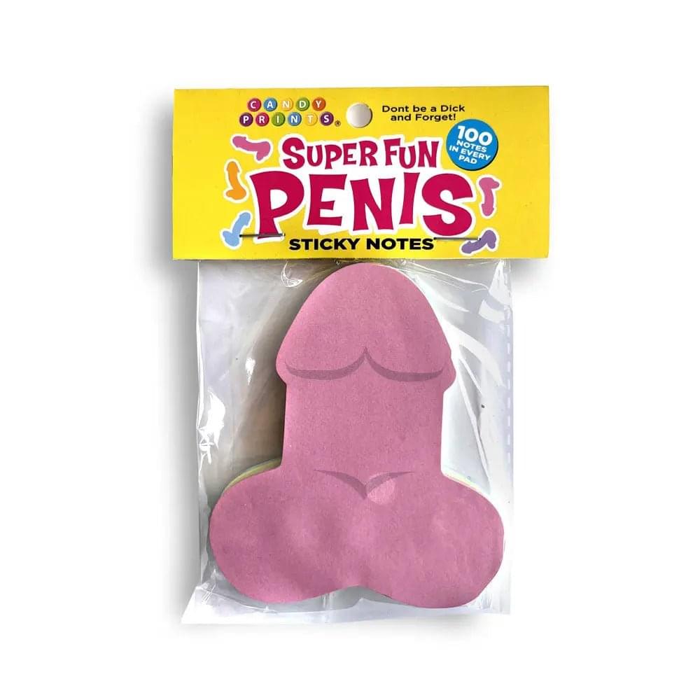 Super Fun Penis Sticky Notes - Multi  Novelty Sticky Notes - 100 Pack Little Genie Discreet Intimate Essentials.