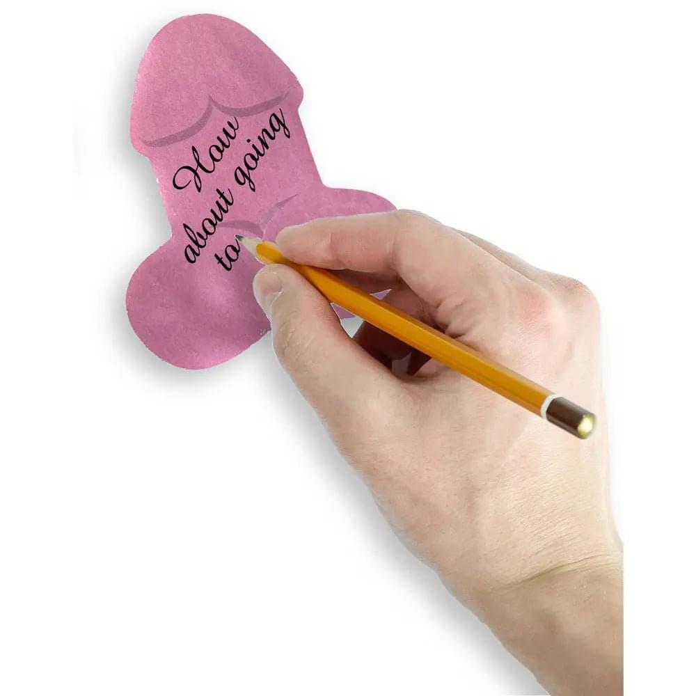 Super Fun Penis Sticky Notes - Multi  Novelty Sticky Notes - 100 Pack Little Genie Discreet Intimate Essentials.