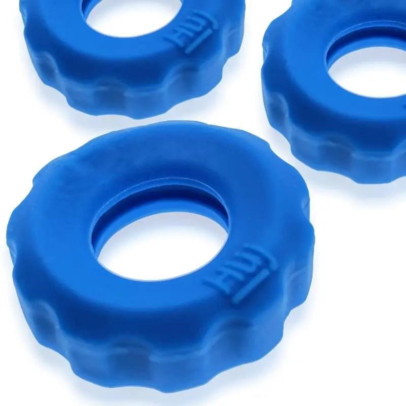 Super Hunkyjunk 3 Pc Cockrings Teal Ice Hunkyjunk Discreet Intimate Essentials.