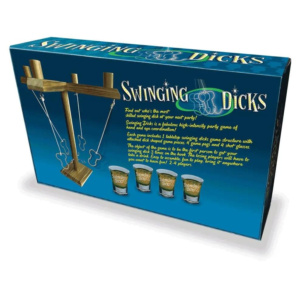 Swinging Dicks - Swinging Ring Toss Drinking Game Little Genie Discreet Intimate Essentials.