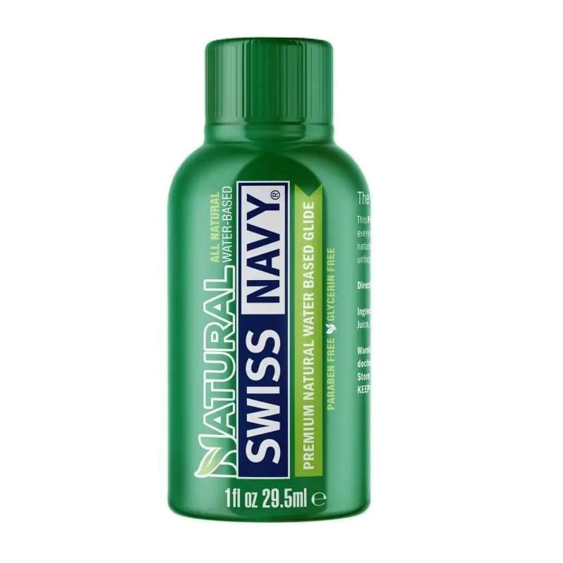 Swiss Navy All Natural Water Based Glide 1oz/29ml Swiss Navy Discreet Intimate Essentials.