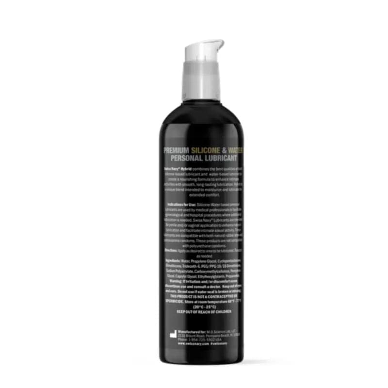 Swiss Navy Hybrid Lubricant 8oz/237ml Swiss Navy Discreet Intimate Essentials.